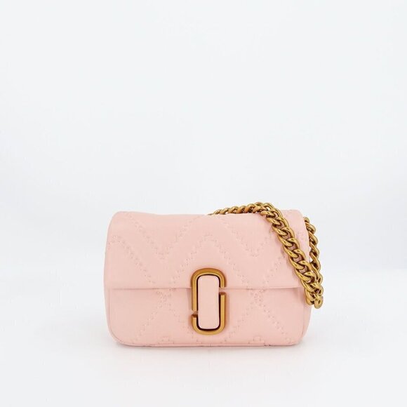 Marc Jacobs J Marc Quilted Leather Shoulder Bag Pink - Picture 3 of 12